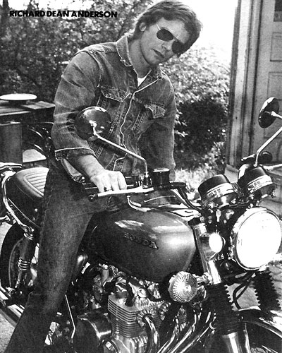 Richard on his motorcycle