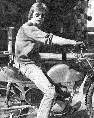 Richard on his motorcycle