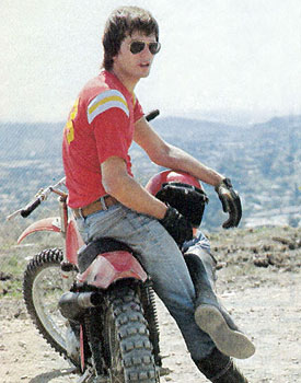 Richard with his motorcycle