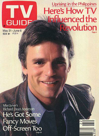 Richard Dean Anderson on the cover of TV Guide