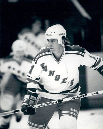 Richard skating with the Rangers