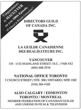 Message from Director's Guild of Canada