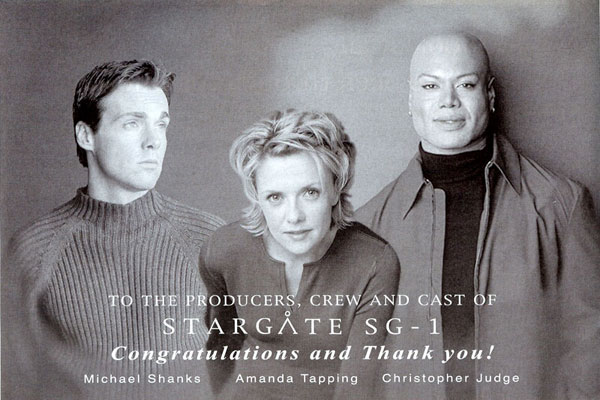 Michael Shanks, Amanda Tapping, Christopher Judge