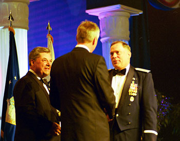 Richard is honored by the Air Force