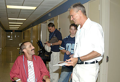 Richard visiting Walter Reed Medical Center