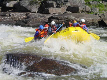 Rafting on the Magpie River