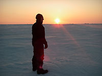 Martin at sunset