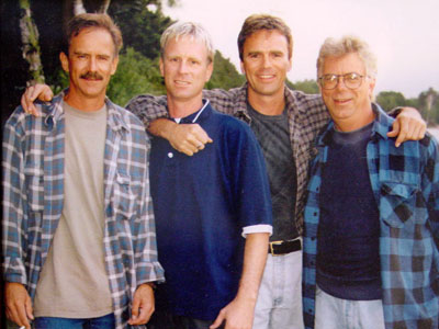 Richard with his brothers, Tom, Jimmy, and Jeff