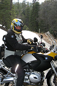 Richard indulges his passion for motorcycles on his BMW R1200GS.