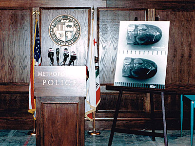 The police podium used in The Gun