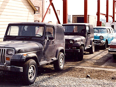 MacGyver's jeep and Chevy Nomad