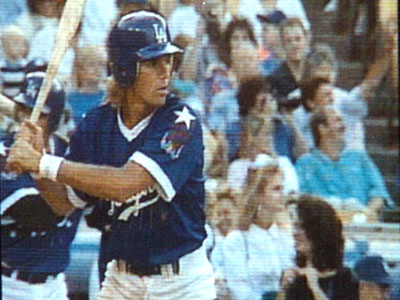 Richard at the Hollywood All-Stars celebrity baseball game at Dodger Stadium, August 17, 1991