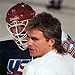 Team USA Olympic Hockey practice at Culver City Skating Rink - 1988