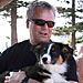 In Malibu with new puppy Andy -  April 6, 2008