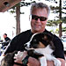 In Malibu with new puppy Andy -  April 6, 2008