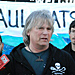 At the arrival of the Sea Shepherd ship Steve Irwin in Williamstown near Melbourne, Australia - March 20, 2013