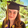 Wylie at her graduation celebration from Emerson College, May 2020